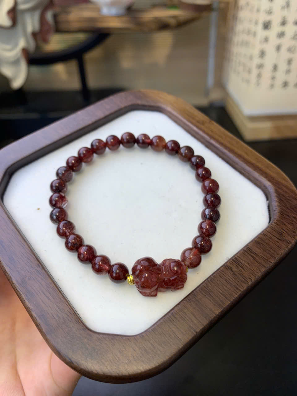 Vòng hồ ly chúa thạch anh tóc đỏ